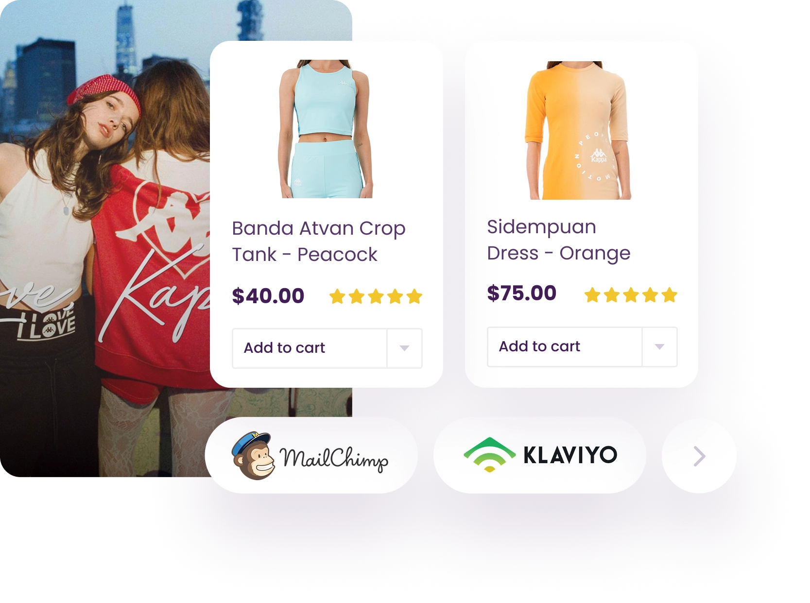 Display personalized recommendations on cart page